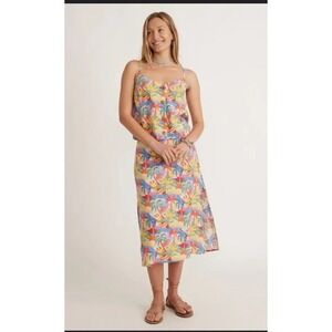 NWT Marine Layer Celeste‎ Cami Ryan Midi Set XS/2 Palm Tropical Hemp Tencel Boho